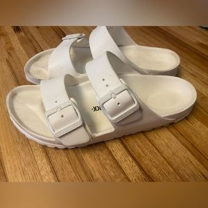 White Foam Birkenstocks